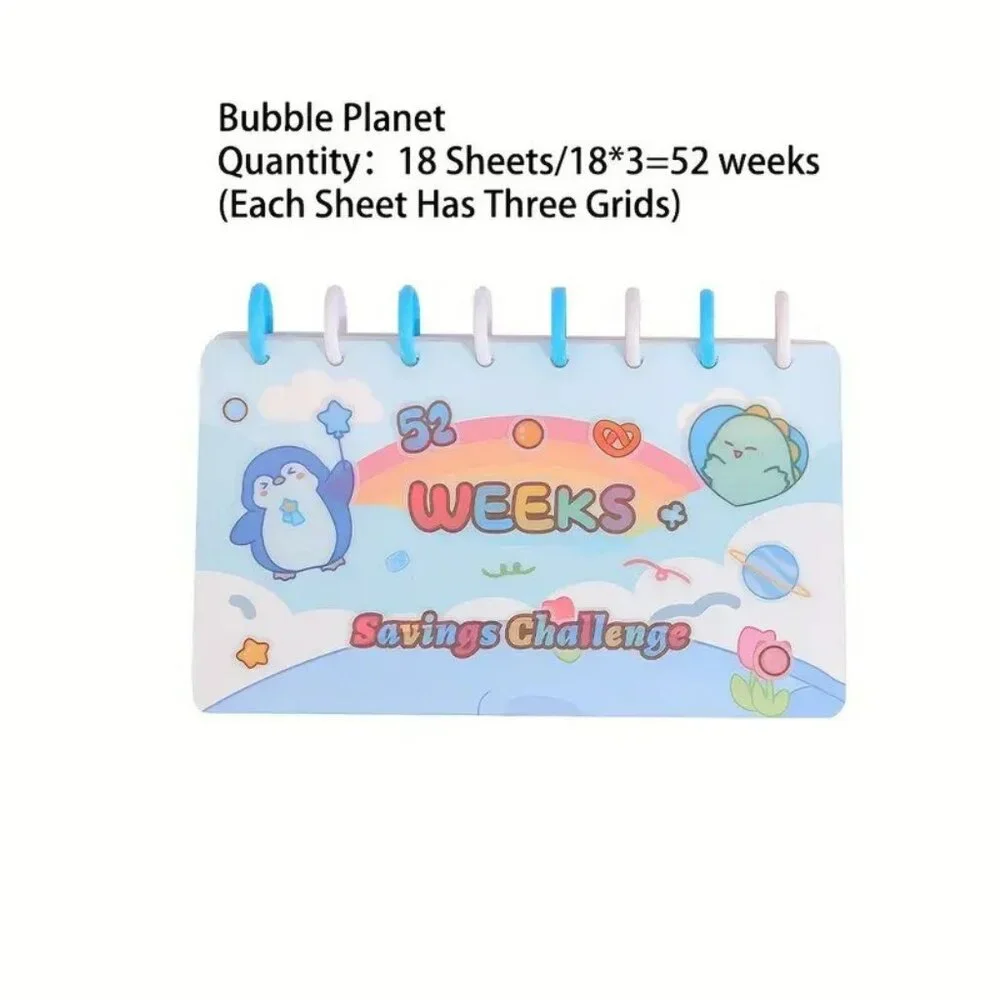 Kids 52 Week Savings Challenge Binder